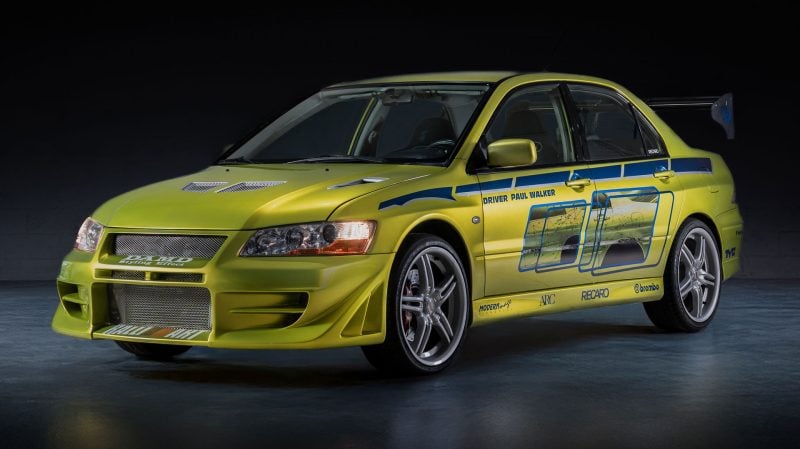 La Mitsubishi Lancer Evo VII de 2001, que Paul Walker a conduite sur les routes de Miami dans 2 Fast 2 Furious (2003) est estimée entre 250 000 et 500 000 € !