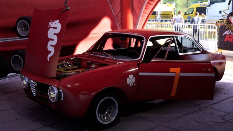 Présente dans Assetto Corsa Rally, cette Alfa Romeo GTA 1300 Junior Groupe 2 a rarement été vue dans les jeux vidéo.