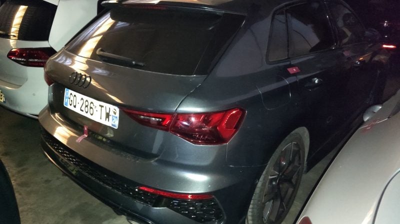 Le prix de départ aux enchères de l'Audi RS3 a été fixé à 35 000€.