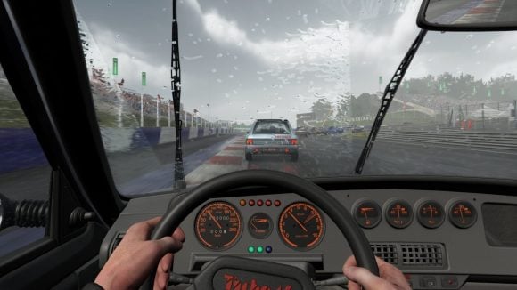 Assetto Corsa Evo permet aussi de piloter la version routière de la Peugeot 205 Turbo 16. © Kunos Simulazioni