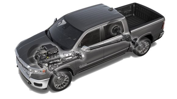 La réintroduction d'un V8 sous le capot du pick-up RAM 1500 et l'abandon du développement de sa version électrique sont symptomatiques d'un changement de stratégie chez Stellantis.