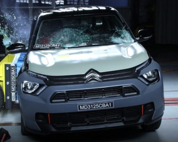 Le crash test de la Citroën Basalt en Amérique du Sud © Latin NCAP