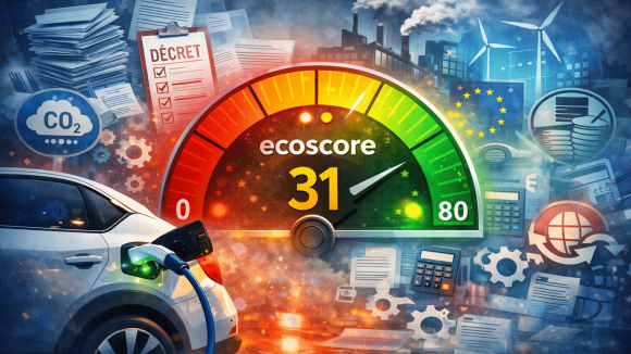 Illustration sur l’écoscore et les ventes de voitures électriques en France