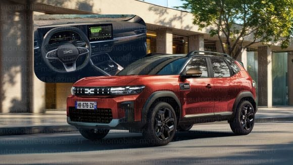 Illustration du Dacia Duster de troisième génération restylé attendu en 2027