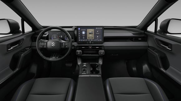 Habitacle du Suzuki Across avec instrumentation numérique 12,3 pouces et écran central tactile 12,9 pouces
