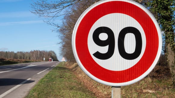 Routes départementales avec relèvement à 90 km/h