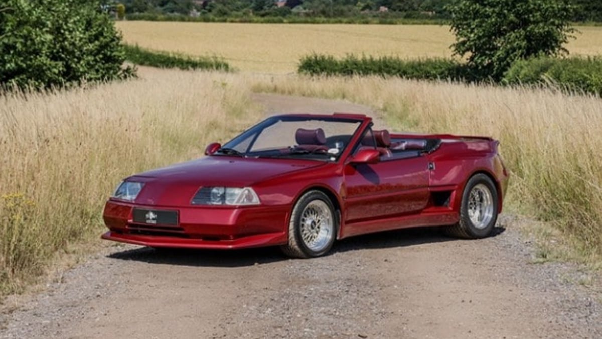 Cette Alpine GTA cabriolet ultra rare est en vente : 28 000 km, look tuning et homologation TUV
