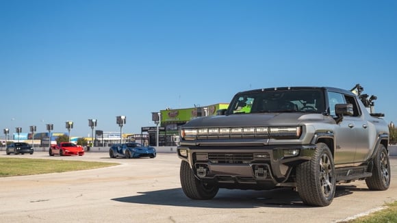 Le GMC Hummer EV utilisé dans la démonstration