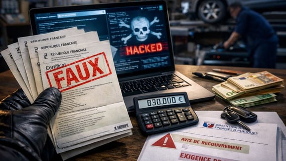 Photo d’illustration : le fisc réclame des sommes importantes à des garages touchés par une fraude au SIV