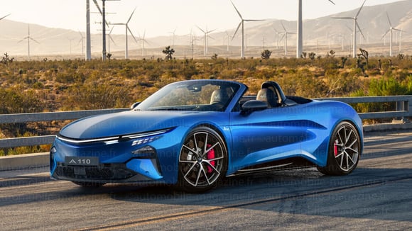 Future Alpine A110 déclinée plus tard en roadster