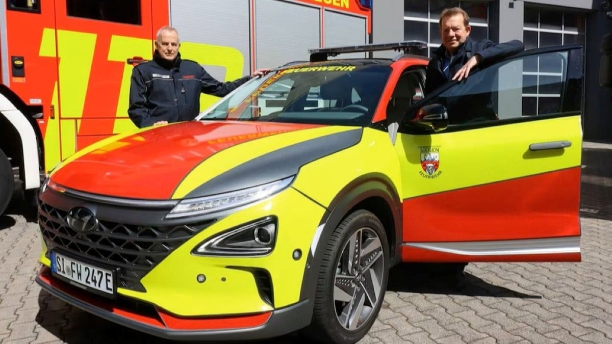 Quand la police allemande donne une seconde chance à un SUV à hydrogène abandonné par les pompiers