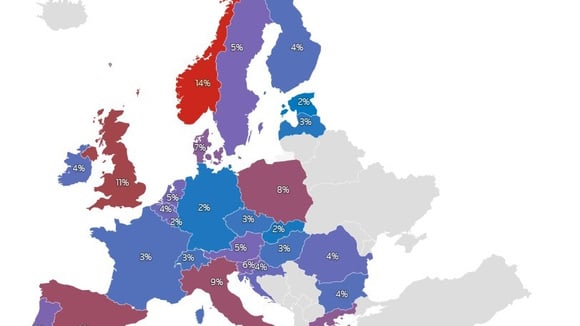 Part de marché des constructeurs chinois selon les pays européens