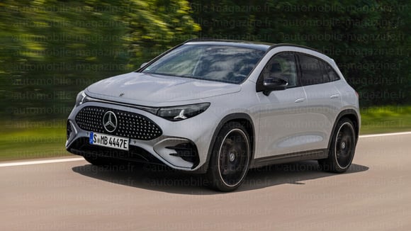 Illustration de la prochaine génération du Mercedes-Benz GLA