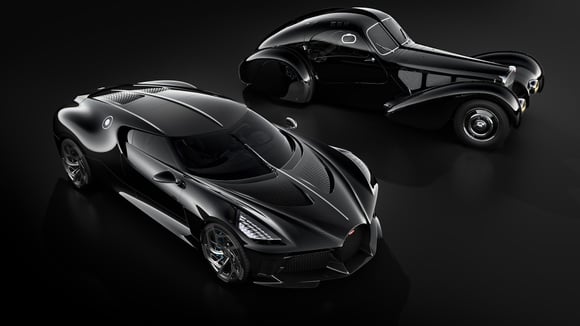 Référence historique à la Bugatti Type 57 SC Atlantic surnommée La Voiture Noire