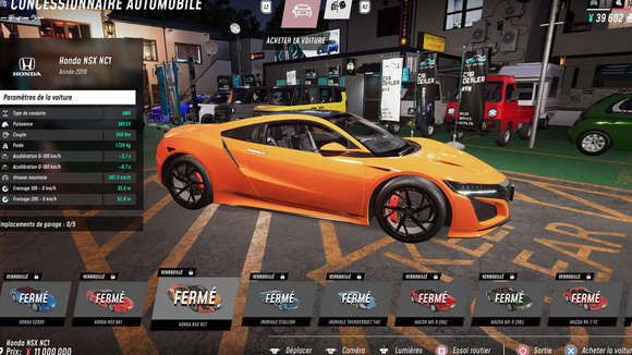 Dans Japanese Drift Master, des modèles licenciés comme la Honda NSX côtoient des répliques inspirées de voitures célèbres