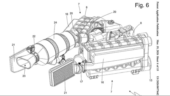 Bancs de cylindres à 45 degrés sur le moteur Ferrari en Y