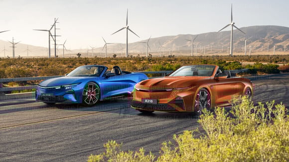 Deux cabriolets électriques attendus dans la gamme Alpine : A110 Spider biplace et A310 cabriolet 2+2