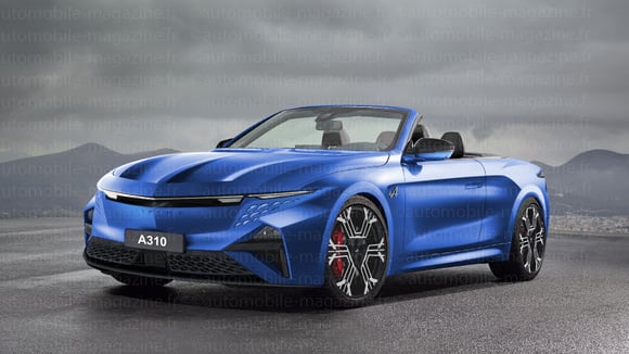 Illustration de l'Alpine A310 cabriolet de type 2+2