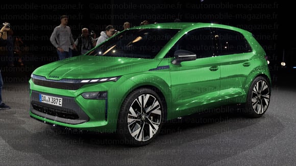 Illustration d’une future citadine électrique Skoda basée sur la plateforme MEB+