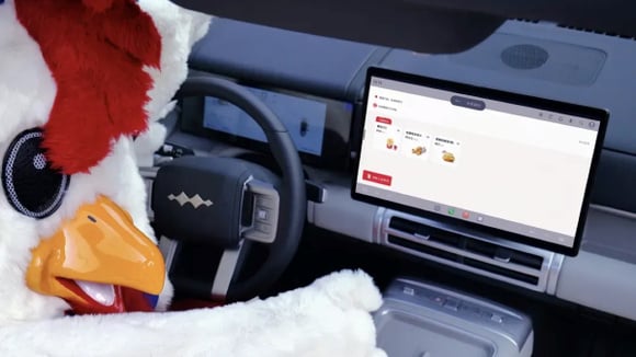 L’application KFC intégrée à l’écran des voitures BYD pour commander à distance