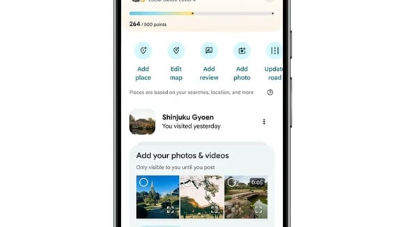 Google Maps peut identifier des photos prises dans des lieux récemment visités