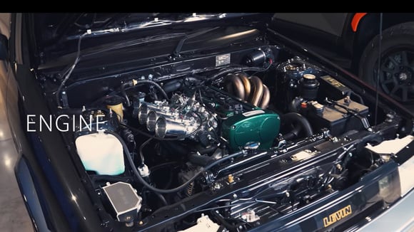 Moteur de Toyota AE86 préparé et modernisé