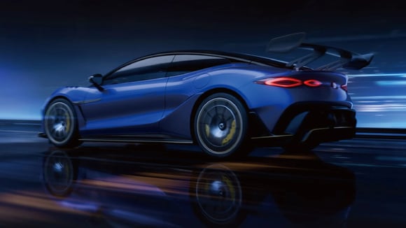 La Denza Z en version coupé face aux supercars européennes