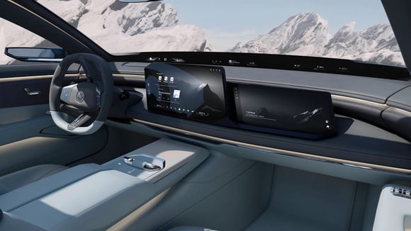 La Vision Alpina ajoute un écran pour le passager avant