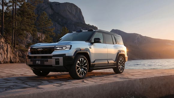 Le SUV Bao 8 (Fangchengbao), aussi commercialisé sous le nom Denza B8