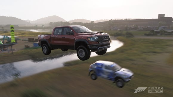 Saut spectaculaire en course dans Forza Horizon 6