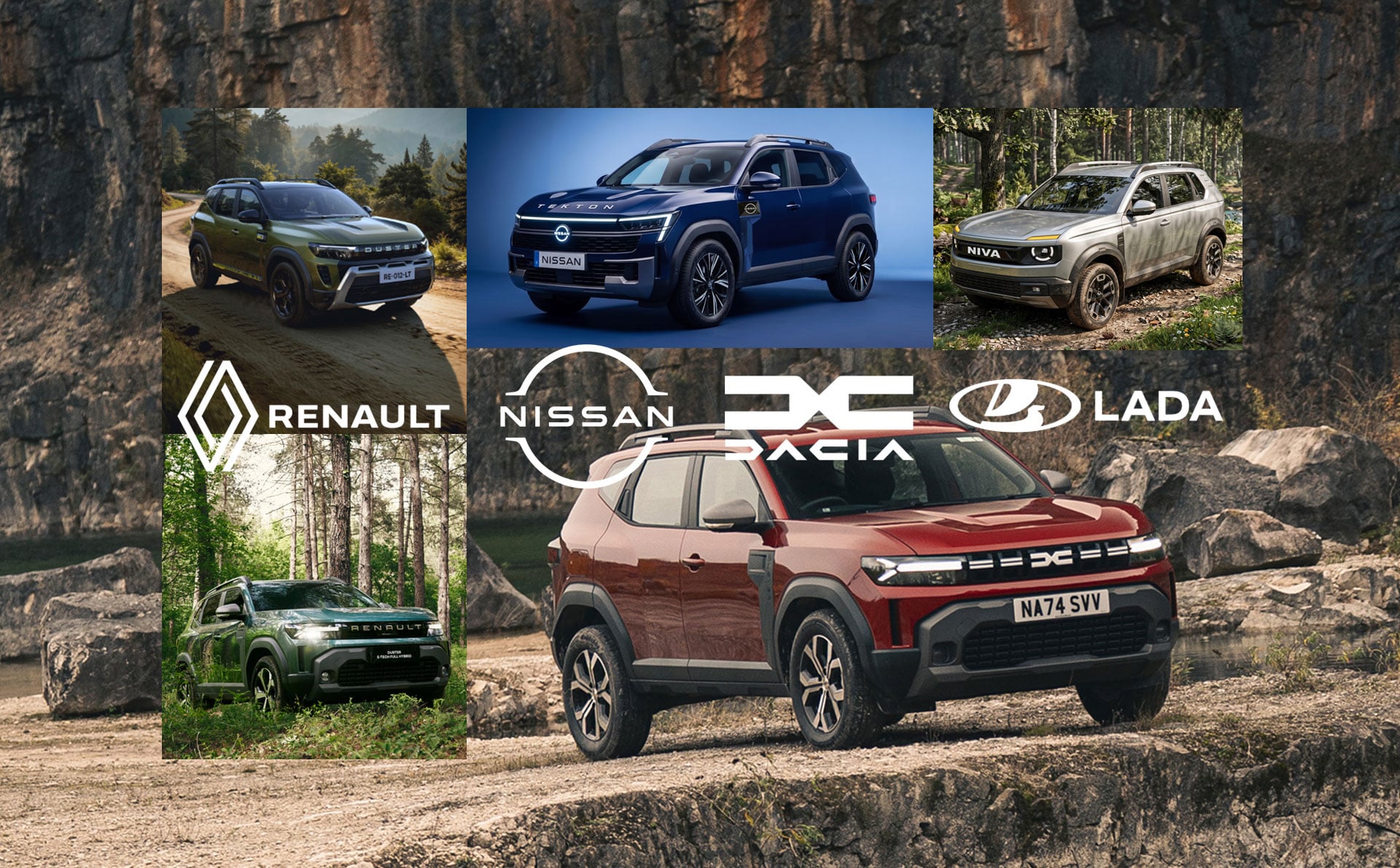 Les différentes variantes du Dacia Duster selon les marchés