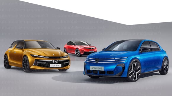 Les futures Peugeot E-208, DS N°3 et Opel Corsa face à la Renault 5 E-Tech électrique
