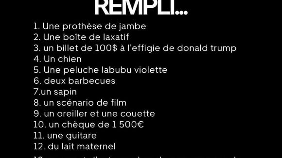 Illustration du classement des oublis insolites