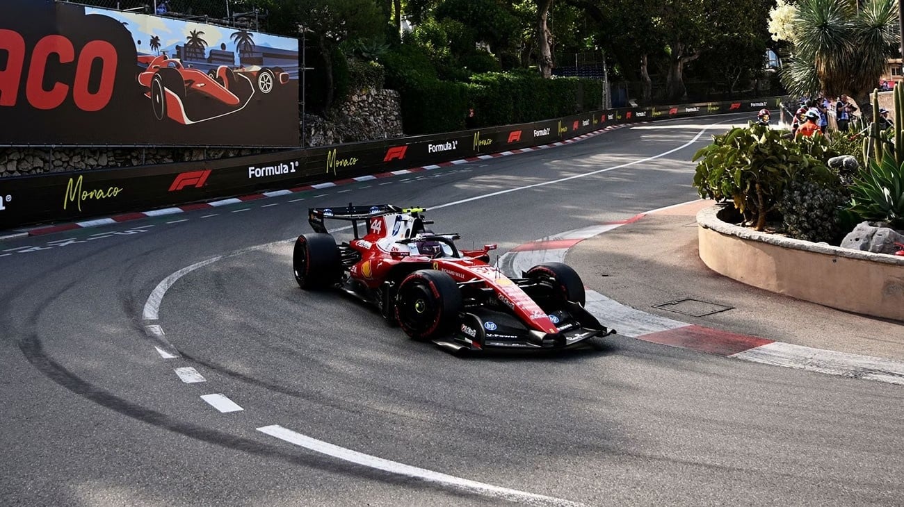 Lewis Hamilton (Ferrari) au Grand Prix de Monaco
