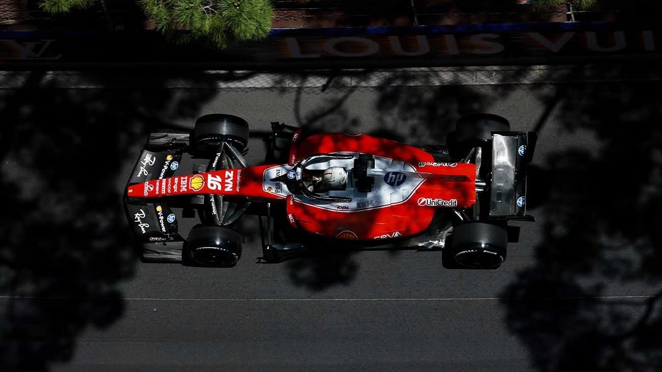 Charles Leclerc (Ferrari) pendant le Grand Prix de Monaco