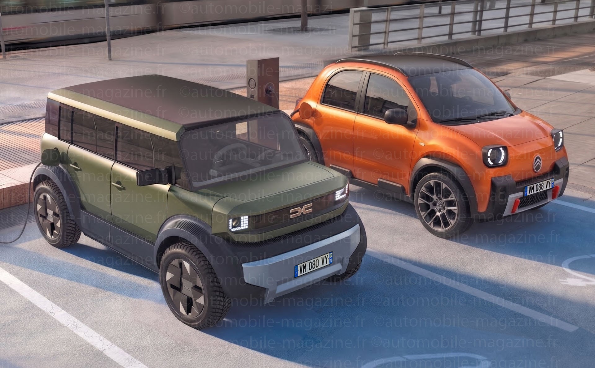 La Dacia Hipster et la Citroën 2CV annoncées dans la même catégorie de petites citadines électriques sous 15 000 €