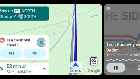 Nouveau style de notification : les informations de navigation restent visibles