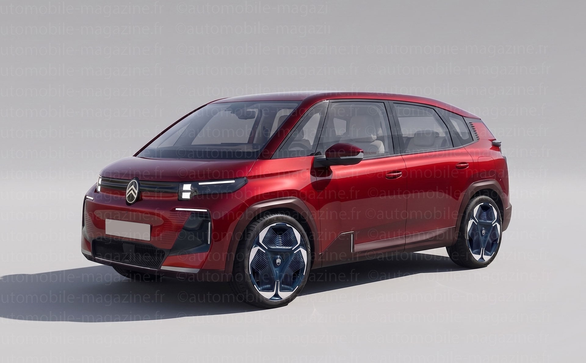 Projet de monospace Citroën avec une silhouette plus aérodynamique