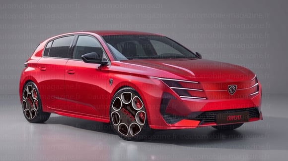 Illustration d’une future déclinaison sportive de la Peugeot 308