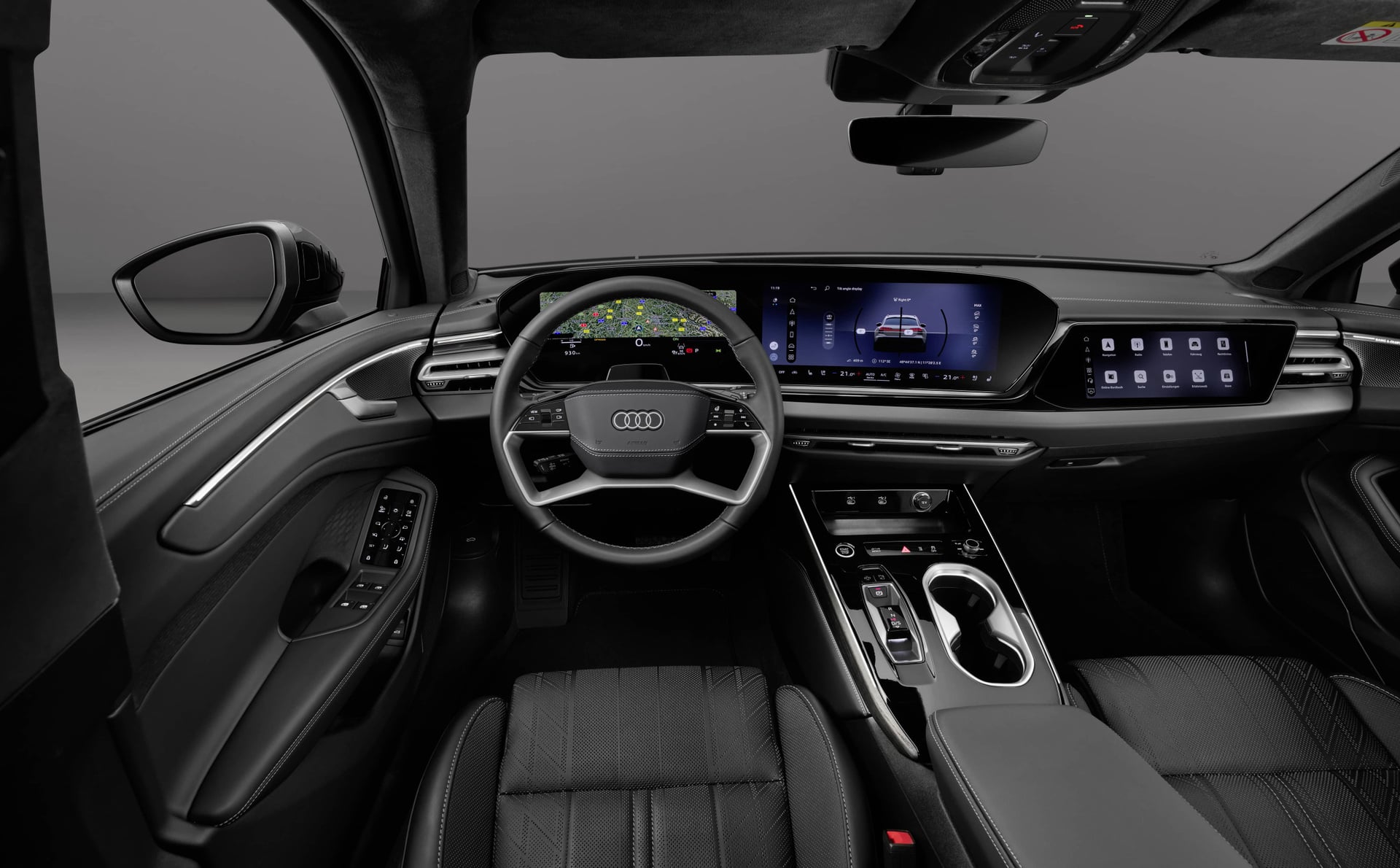 Planche de bord de l’Audi A6 allroad avec plusieurs écrans