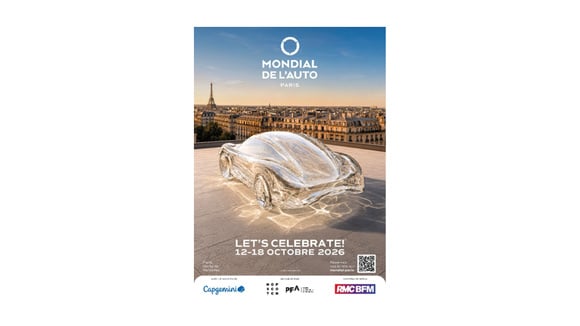Affiche officielle du Mondial de l’Auto 2026 à Paris