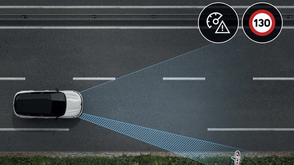 Un régulateur de vitesse actif peut ajuster automatiquement la vitesse en fonction des limitations