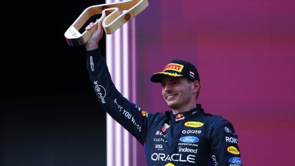 Max Verstappen (Red Bull) sur le podium du Grand Prix d’Autriche 2026