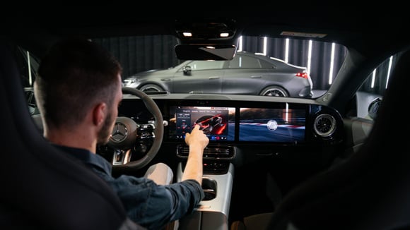 Menu AMG Performance sur l’interface de la Mercedes-AMG CLA 45