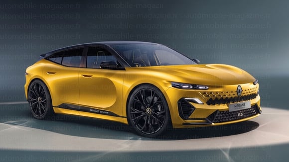 Illustration de la Renault Mégane de sixième génération annoncée comme un retour à un véritable gabarit compact