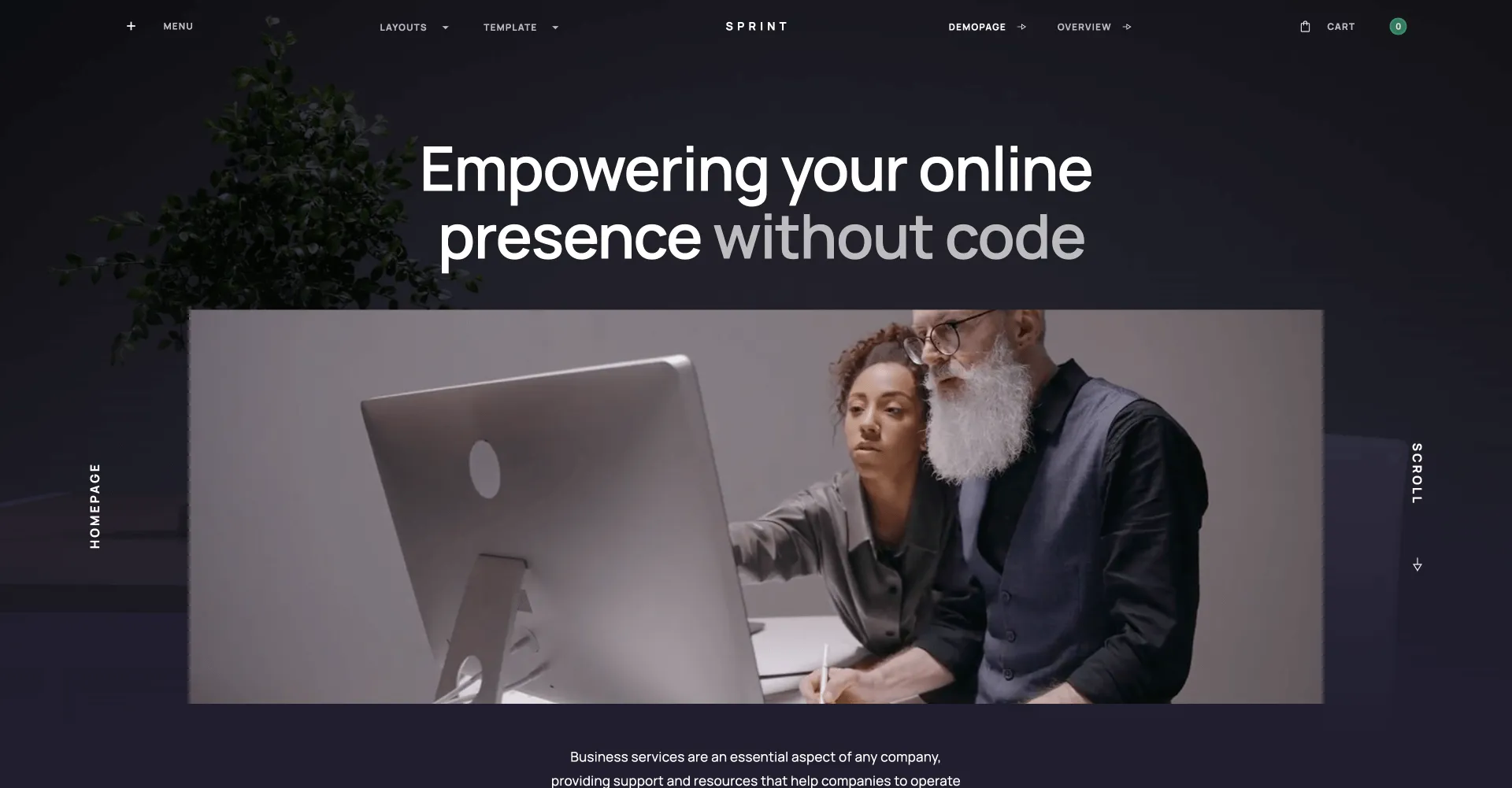 Sprint - UI Kit Webflow template screenshot