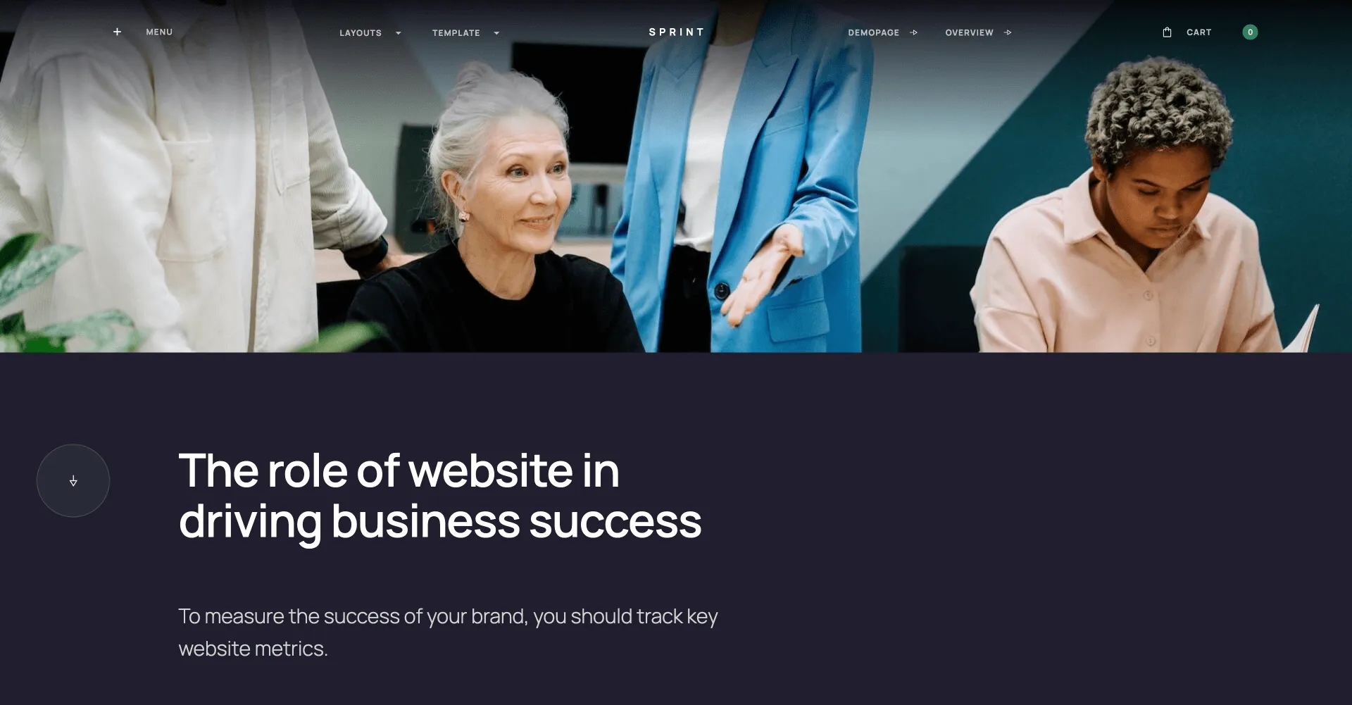 Sprint - UI Kit Webflow template screenshot