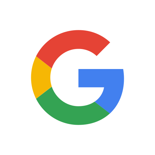 Buntes Google 'G' Logo in Rot, Blau, Grün und Gelb.