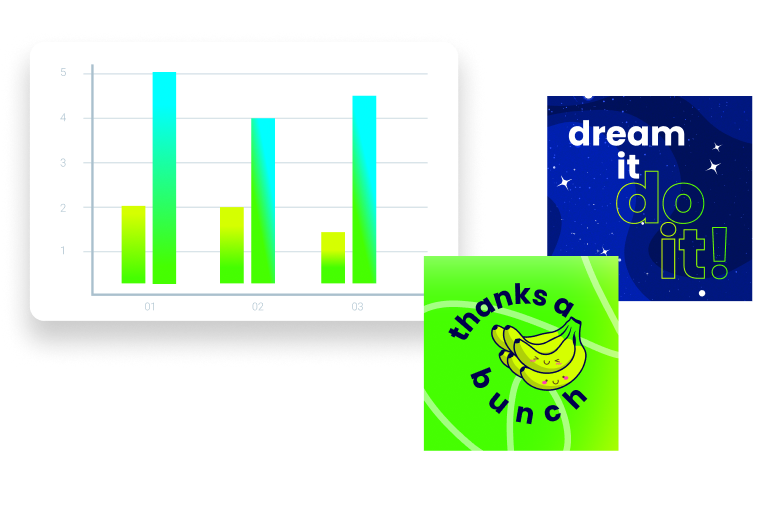 eCards: Dream it. Do it. Thanks a bunch.