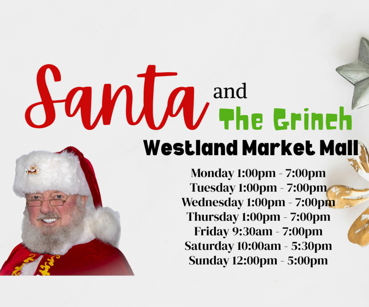 Photos with Santa at Westland Market Mall